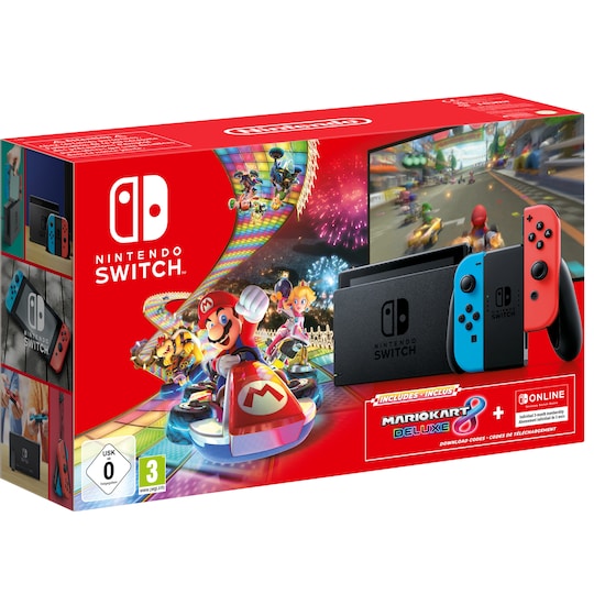 Nintendo Switch pelikonsoli + Mario Kart 8 Deluxe - Gigantti verkkokauppa