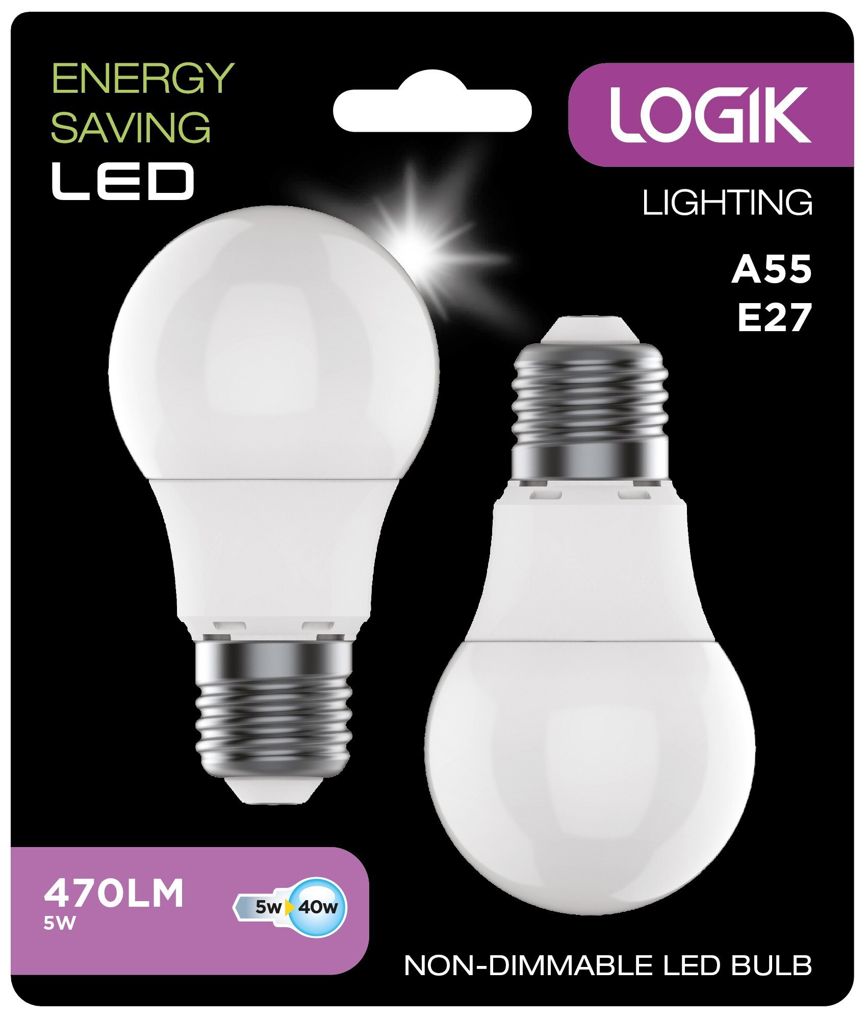 Logik LED-lamppu LL5E27A16 (2kpl) - Gigantti verkkokauppa