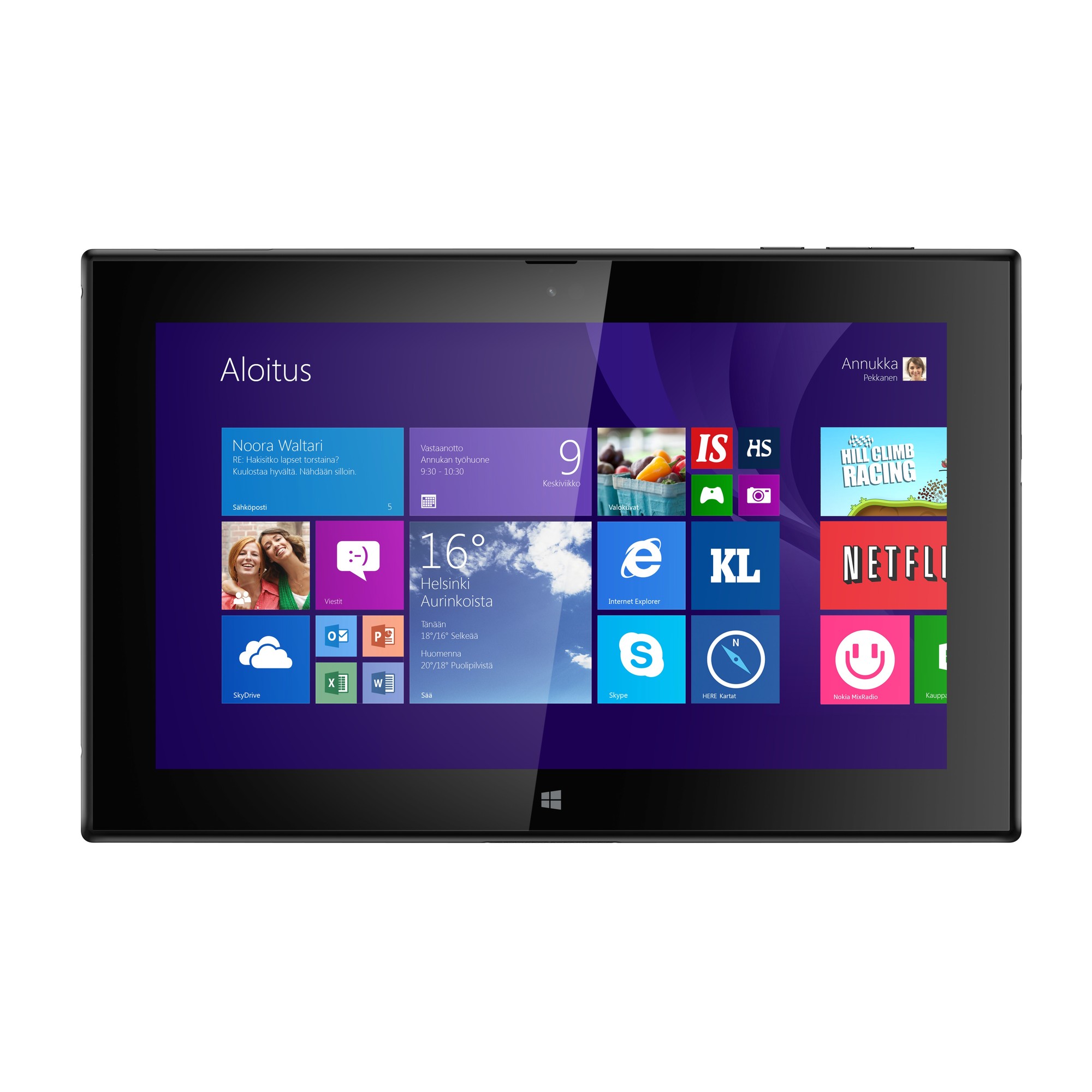 Nokia Lumia 2520 tablet (musta) - Gigantti verkkokauppa