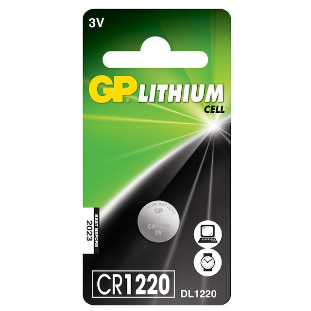 CR1220 3V 35 mAh litium