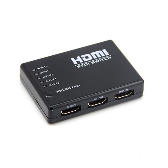 INF HDMI-kytkin 5x1 kaukosäätimellä - Gigantti verkkokauppa