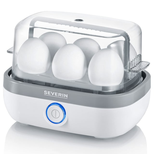 Severin Munakeitin 6 munaa valkoinen LED ja äänivalkoinen EK3164