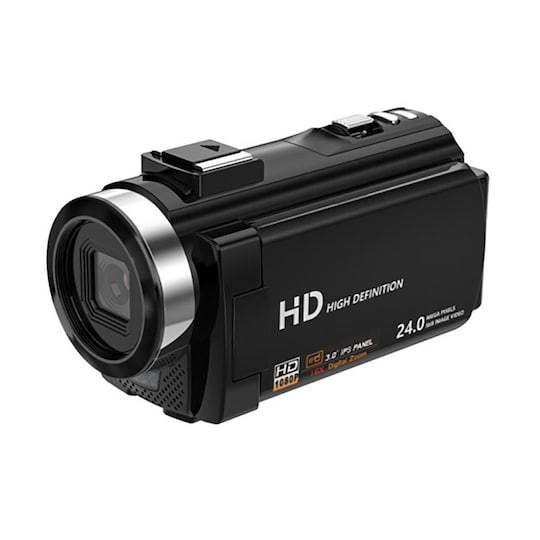 INF Videokamera 1080P / 24MP / 16x zoom ja käännettävä LCD-näyttö -  Gigantti verkkokauppa