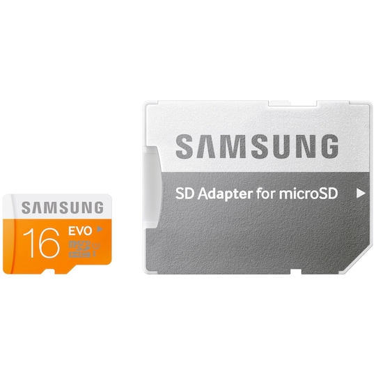 Samsung Micro SDHC EVO muistikortti 16 GB ja adapteri - Gigantti  verkkokauppa