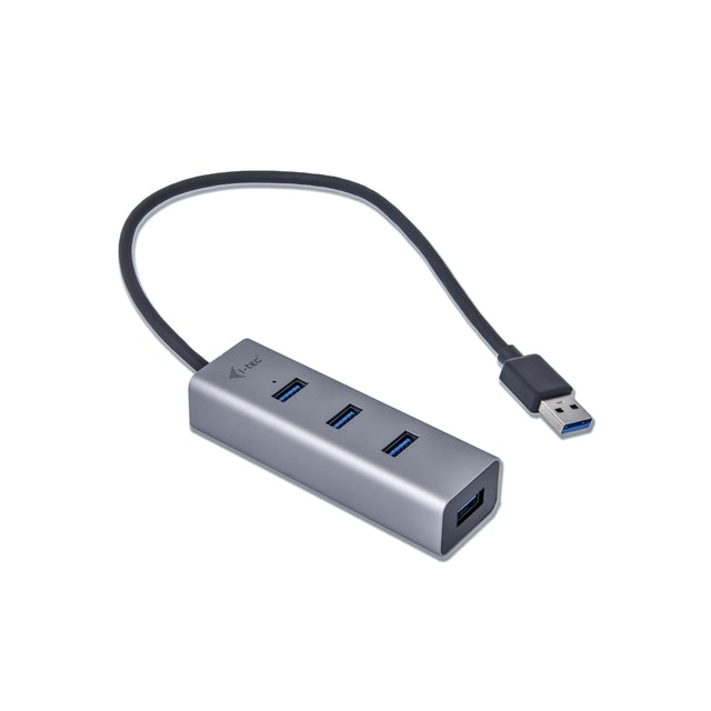 i-tec Metal U3HUBMETAL403, USB 3.2 Gen 1 (3.1 Gen 1) Type-A, USB 3.2 Gen 1 (3.1