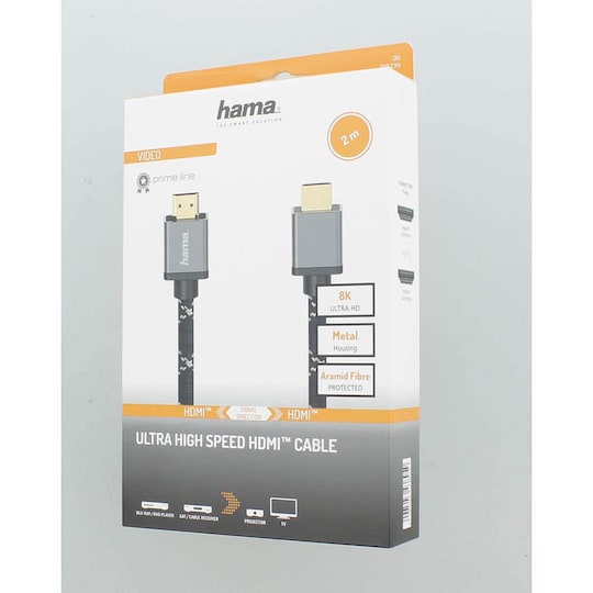 HAMA Cable HDMI Ultra High Speed 8K 48Gbit/s Metal 2.0m - Gigantti  verkkokauppa