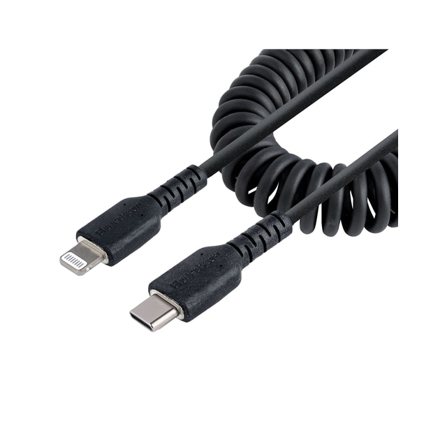 StarTech.com USB C till Lightning-kabel 50 cm, MFi-certifierad, iPhone-spirallad