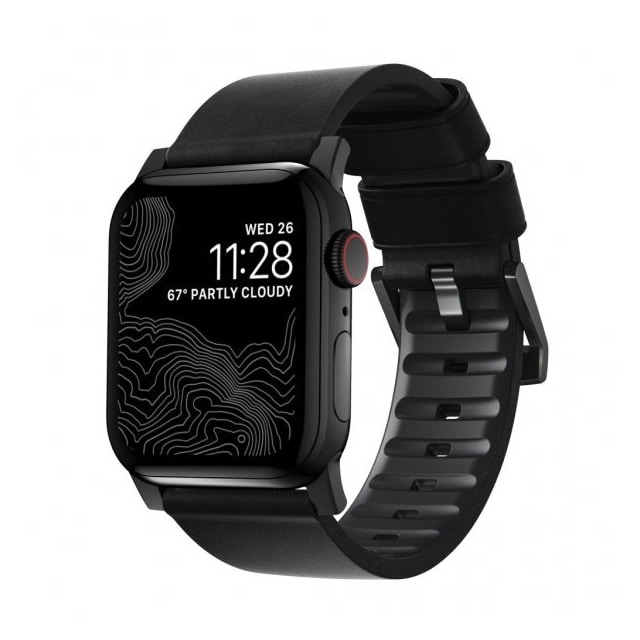 NOMAD Apple Watch 42/44/45mm/Apple Watch Ultra Ranneke Active Band Pro Musta