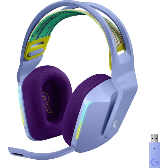 Logitech G733 Wireless Lightspeed RGB pelikuulokkeet (violetti) - Gigantti  verkkokauppa