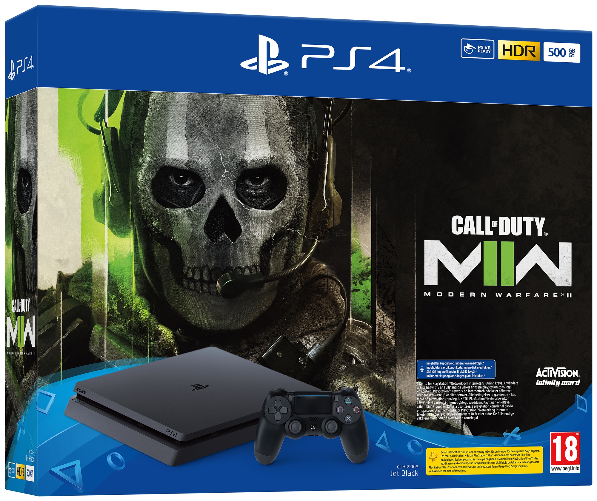 PlayStation 4 500 GB pelikonsoli + Call of Duty Modern Warfare II -  Gigantti verkkokauppa
