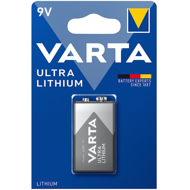 Ultra Lithium 9V -akku, 1 kpl