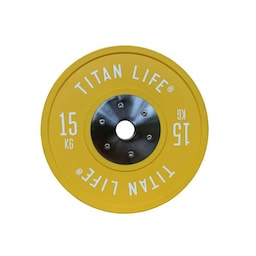 Titan Life PRO Bumper Plates, Levypainot Bumper 15 kg