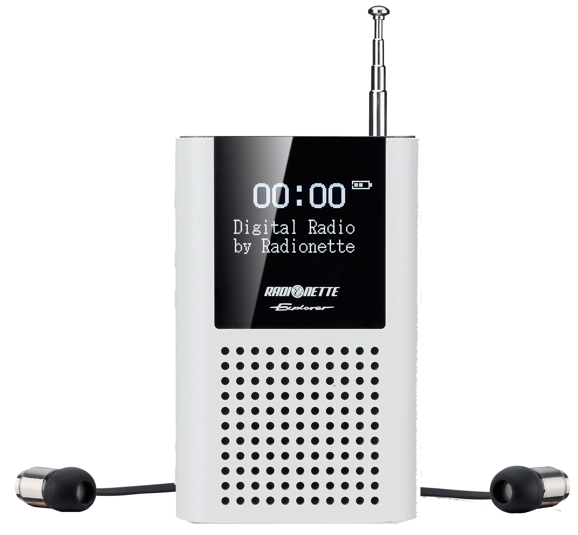 Radionette Explorer taskuradio (valkoinen) - Gigantti verkkokauppa