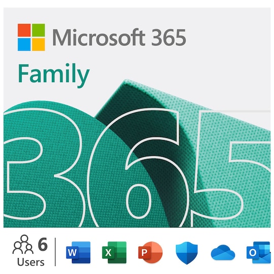 Microsoft 365 Family - Premium Office -sovellukset - 12 kuukauden tilaus -  Gigantti verkkokauppa
