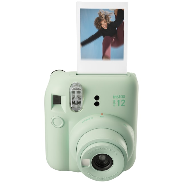 Fujifilm Instax Mini 12 kompaktikamera (vihreä, 10 valokuvapaperia)