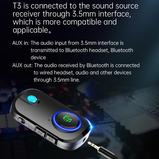 INF Bluetooth langaton lähetin / vastaanotin handsfree AUX - Gigantti  verkkokauppa