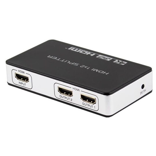 HDMI Splitter 1 in 2 Out 4K 30Hz Musta - Gigantti verkkokauppa