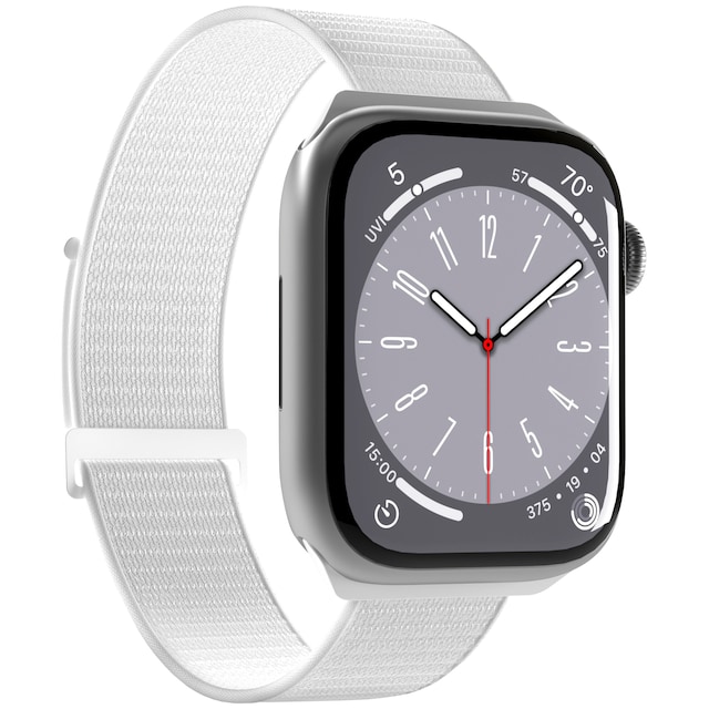 Puro Apple Watch 42-49mm nailonranneke (valkoinen)