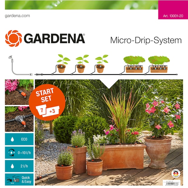 Gardena MDS Starter Set Flower Pots kastelujärjestelmä 13001-20