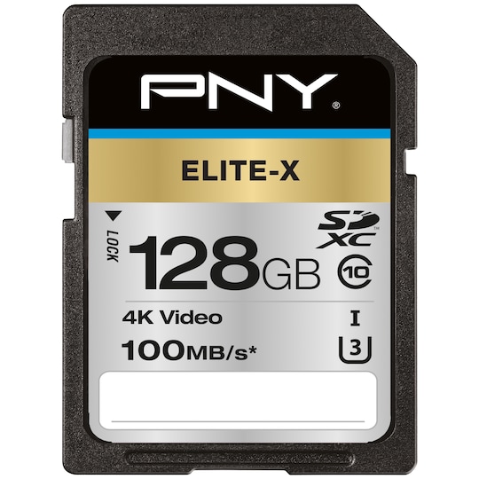 PNY Elite-X SDXC muistikortti (128 GB) - Gigantti verkkokauppa