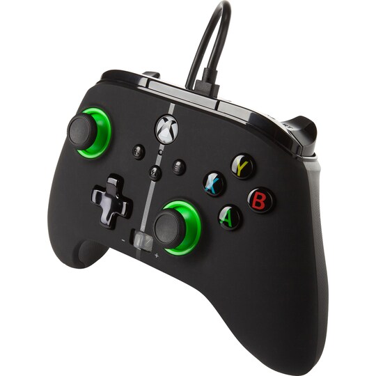 PowerA Xbox Enwired ohjain (musta) - Gigantti verkkokauppa
