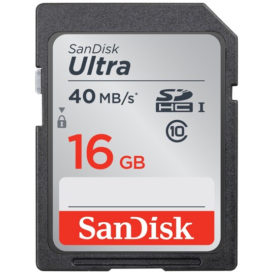 SanDisk Ultra SDHC 16 GB muistikortti - Gigantti verkkokauppa