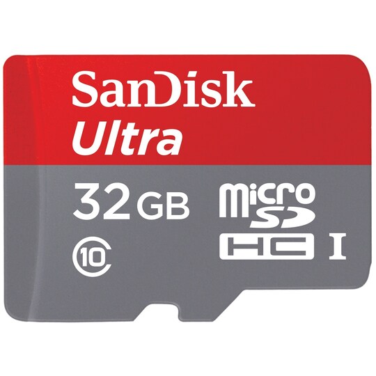 SanDisk Ultra Micro SDHC muistikortti ja sovitin 32 GB - Gigantti  verkkokauppa