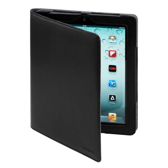 Sandstrøm iPad Air folio suojakotelo (musta nahka) - Gigantti verkkokauppa