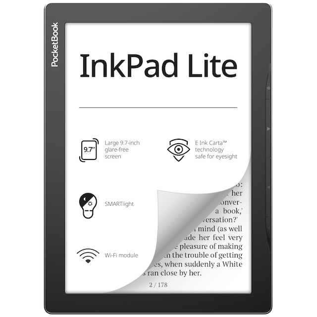 PocketBook InkPad Lite e-kirjan lukulaite 8 GB (harmaa)