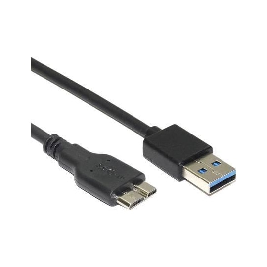 NÖRDIC USB 3.1 kabel USB A till USB Micro B 2m svart - Gigantti verkkokauppa