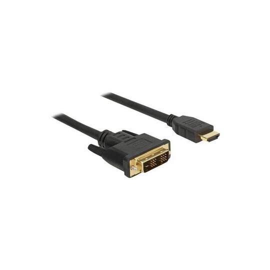 NÖRDIC 5 m kaapeli HDMI High Speed–DVI-D Single Link 18+1 resoluutio  1920x1200 60 Hz, 5,1 Gb/s, puhdasta kuparia 99,99 % - Gigantti verkkokauppa