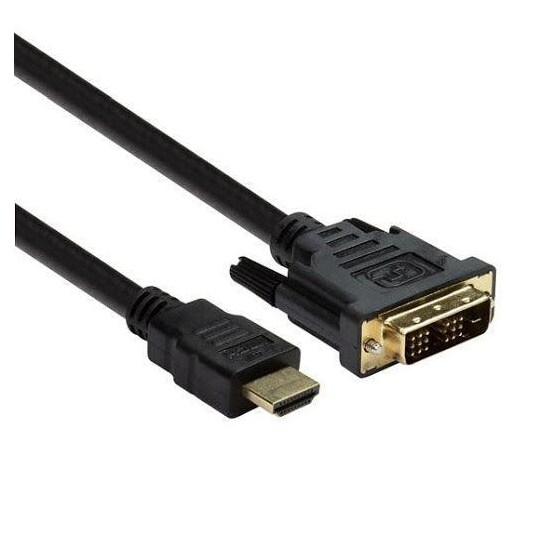 NÖRDIC 2 m kaapeli HDMI High Speed–DVI-D, Single Link 18+1, tarkkuus  1920x1200, 60 Hz 5.1 Gb/s, puhdasta kuparia 99,99 % - Gigantti verkkokauppa