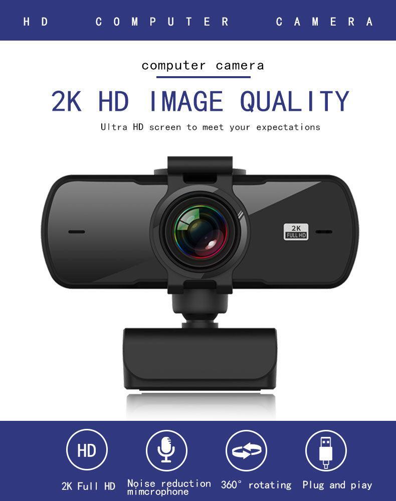 USB-webcam Full HD2K 30FP Mikrofoni pyörivät 360grades 3.7MP - Gigantti  verkkokauppa