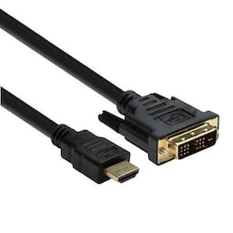 NÖRDIC 5 m kaapeli HDMI High Speed–DVI-D Single Link 18+1 resoluutio 1920x1200 60 Hz, 5,1 Gb/s, puhdasta kuparia 99,99 %