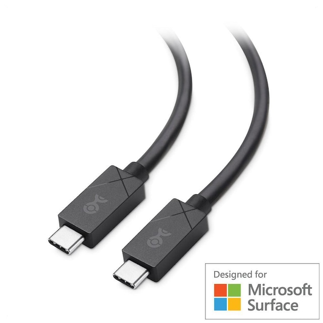 Cable Matters 1m USB4 40Gbps 8K60Hz 4K120Hz PD100W Suunniteltu Microsoft Surfacelle, joka on yhteensopiva Thunderbolt 4:n ja 3:n kanssa