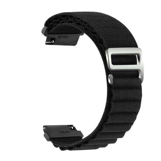 INF Kellon hihna punottu nylonia Musta 20 mm Samsung Galaxy Watch 5 / Watch  5 Pro, Samsung Galaxy Watch 4 40 mm / 44 mm - Gigantti verkkokauppa