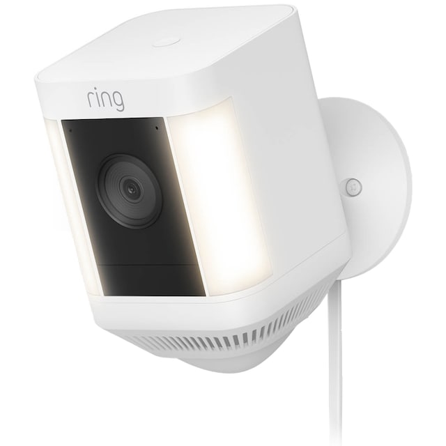 Ring Spotlight Cam Plus valvontakamera (valkoinen/pistokeliitäntä)