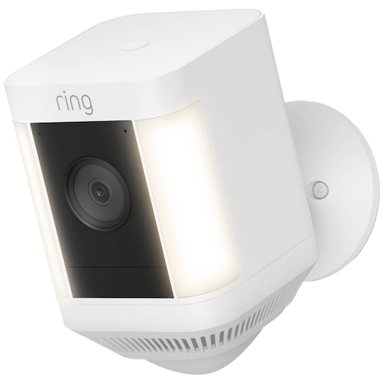 Ring Spotlight Cam Plus valvontakamera (valkoinen/akkukäyttöinen) -  Gigantti verkkokauppa