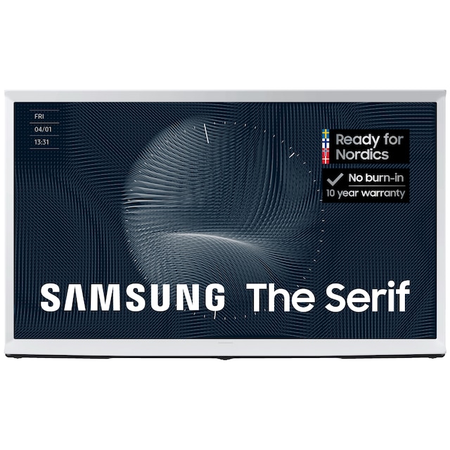 Samsung 55" LS01B The Serif 4K QLED älytelevisio (2023/valkoinen)