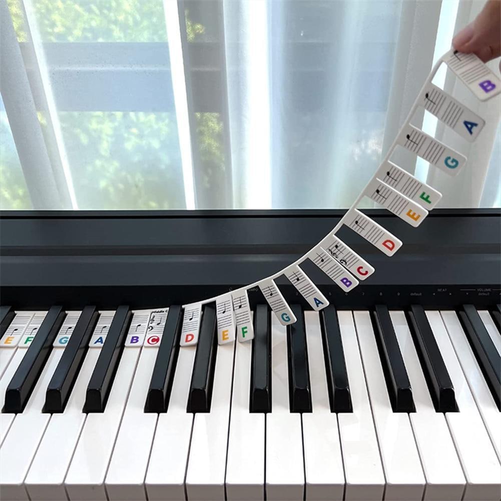 Irrotettavat pianon ja kosketinsoittimen etiketit 88 kosketinta Monivärinen  - Gigantti verkkokauppa