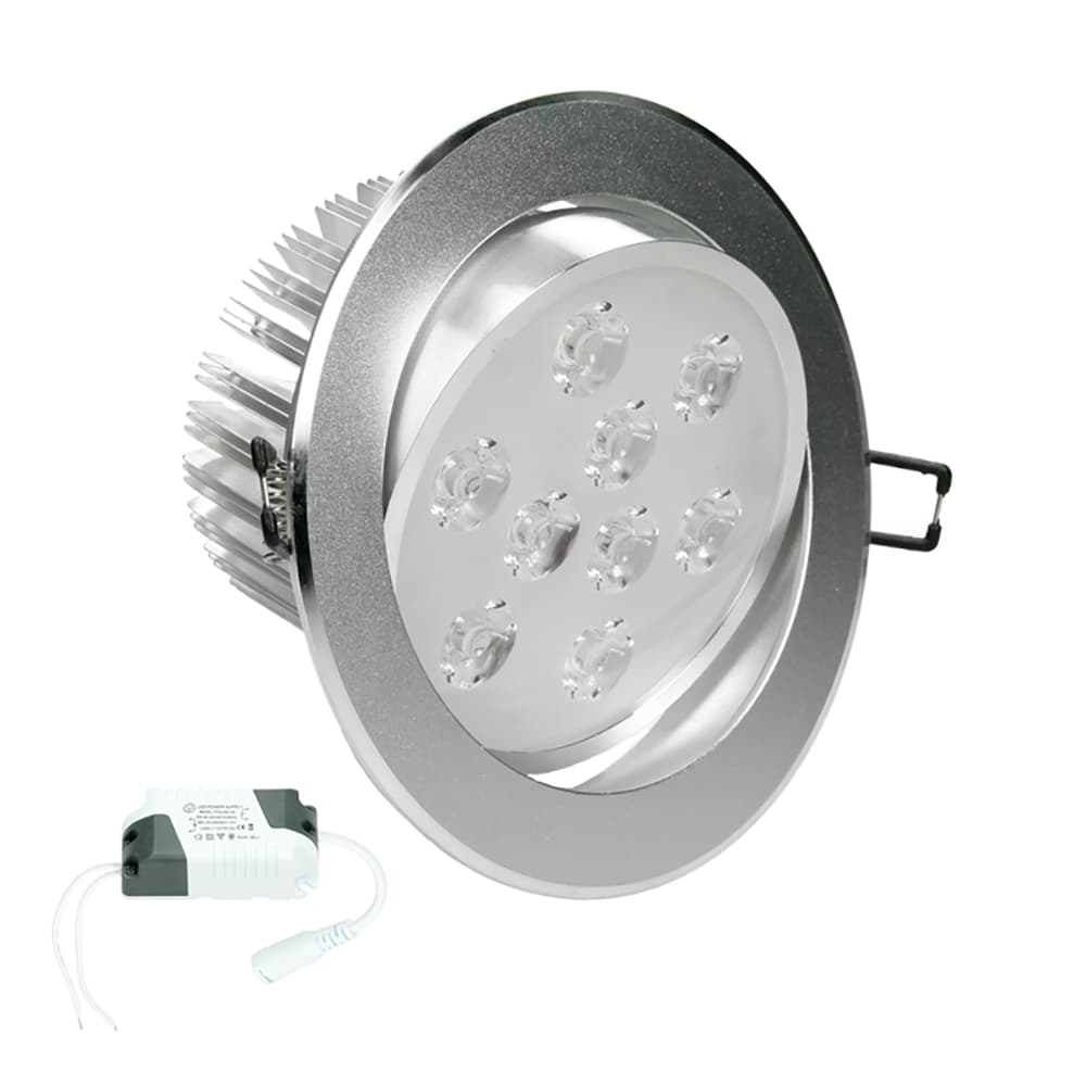 ECD Germany 5er Pack LED upotettava valonheitin 9W 230V - 632 Lumen