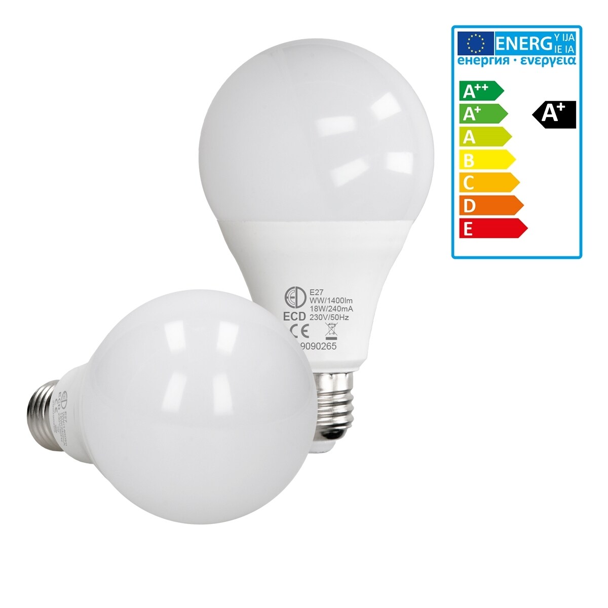 ECD Germany 7-pack E27 LED-lamppu 18W - korvaa 100W hehkulampun - lämmin -  Gigantti verkkokauppa