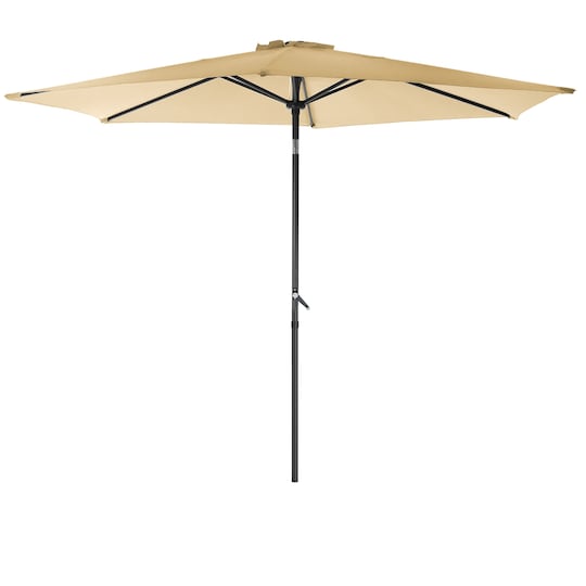 Aurinkovarjo kampi Ø 300 cm ruskea polyesteri - Gigantti verkkokauppa