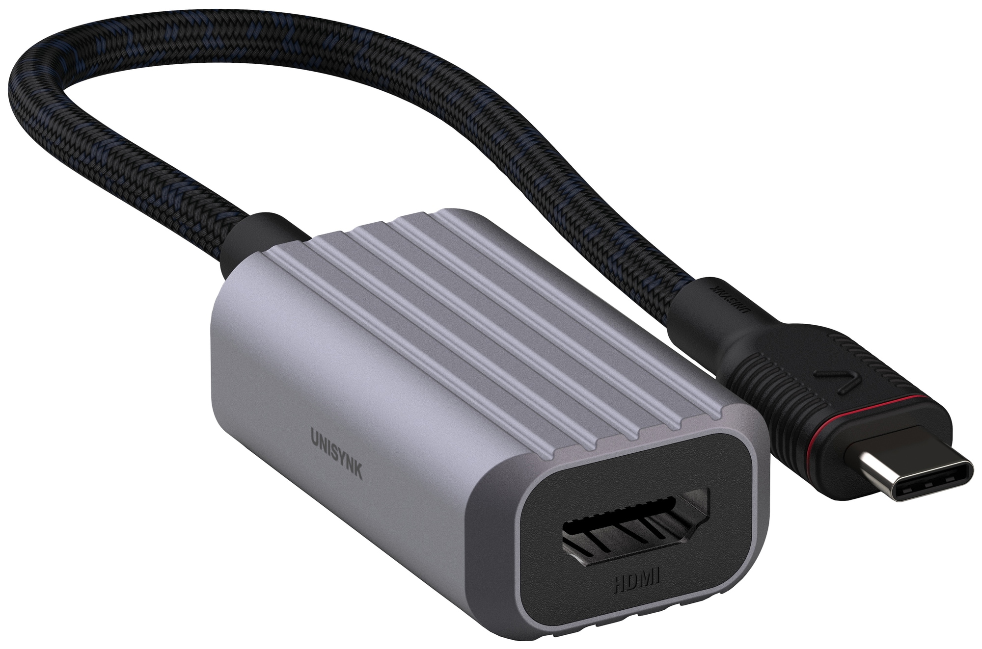 Unysink USB-C – HDMI adapteri 10378 (harmaa) - Gigantti verkkokauppa