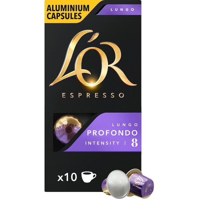 L Or Lungo Profondo 8 kahvikapselit (10 kpl)