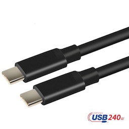 USB-IF-sertifioitu 1 m USB-C 2.0 240 W Pikalataus 480 Mbps