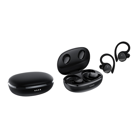 Trådlösa hörlurar Bluetooth 5.3 touchkontroll Musta - Gigantti verkkokauppa