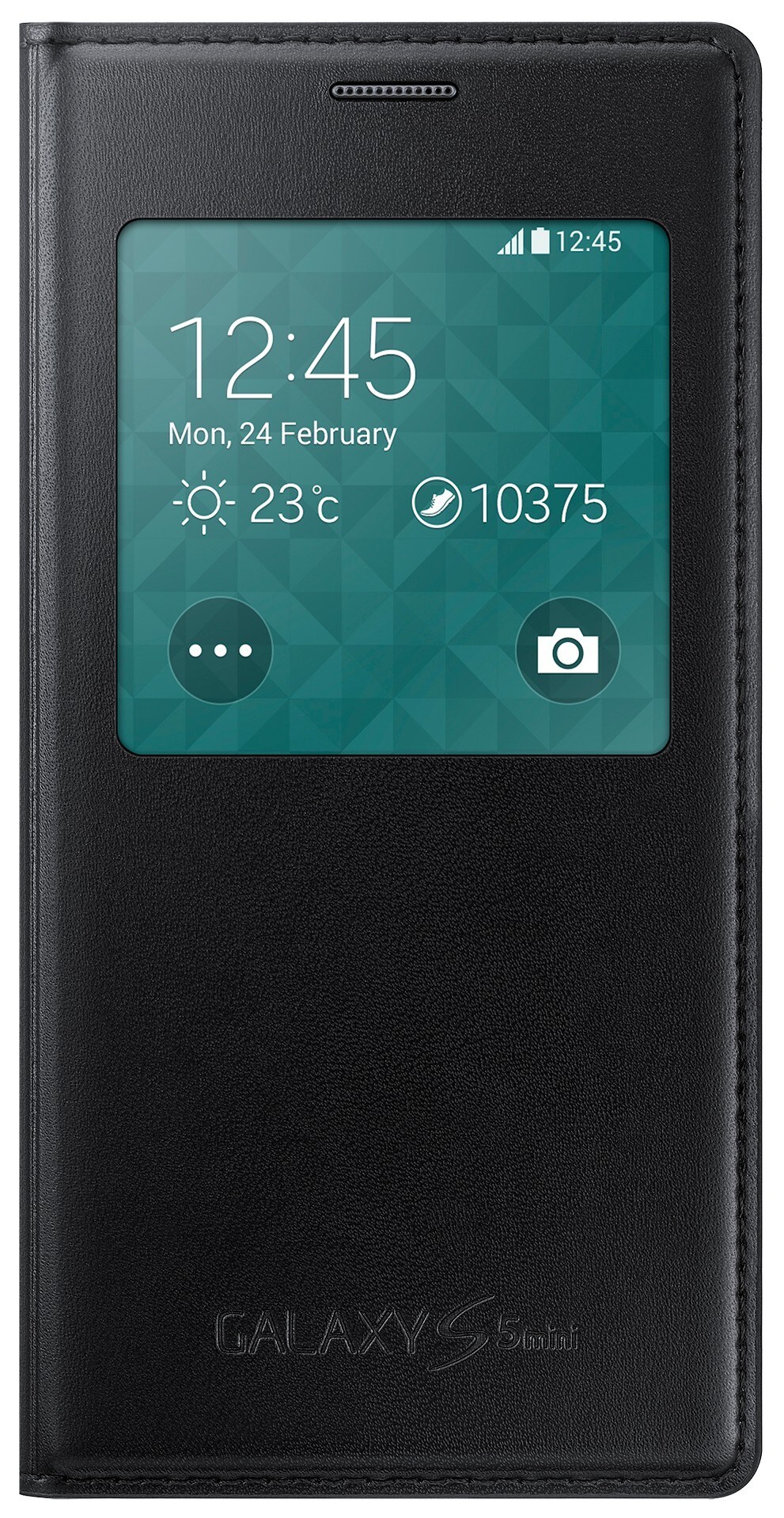 Samsung S View Flip Cover Galaxy S5 mini (met. musta) - Gigantti  verkkokauppa