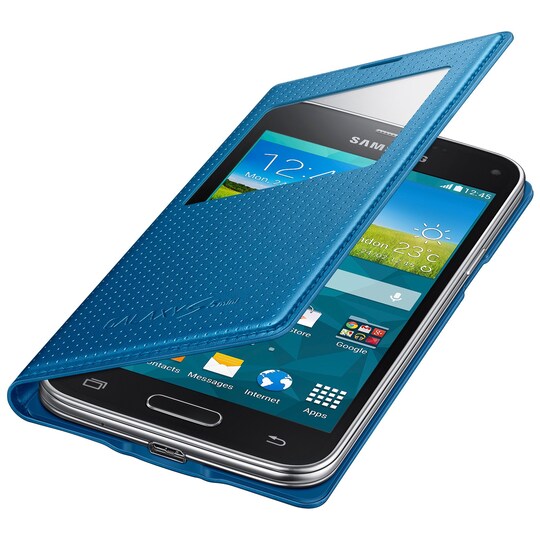 Samsung S View Flip Cover Galaxy S5 mini (sininen) - Gigantti verkkokauppa