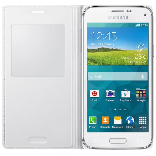 Samsung S View Flip Cover Galaxy S5 mini (met. valk.) - Gigantti  verkkokauppa